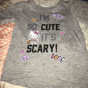 Long sleeve Hello Kitty Shirt. Theme: Halloween